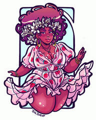 Black Woman Summer Dress